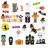 DIY Diamond Painting Sticker Diamond Art Stickers Arts and Crafts Decorative Diamond Stickers for Birthday Party Halloween Christmas Gifts (Halloween party)
