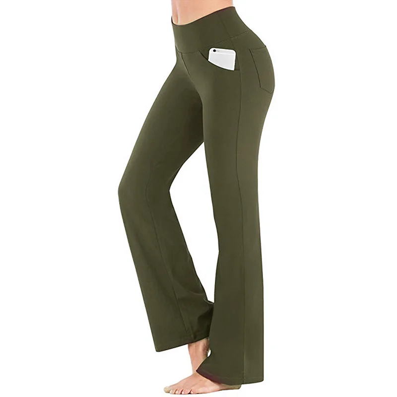 Casual Solid Color High Waist Yoga Pants