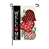 DIY Diamong Painting Double Sided Drills Garden Flags Outdoor Decor Holiday Garden Decorations Kit(Welcome Heart)