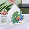 Acrylic Peacock 5D DIY Diamond Art Paper Towel Storage Rack Decor for Home Decor