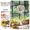 2pcs Easter Egg Wreath Diamond Painting Double-sided Crystal Window Suncatcher Craft Set Birthday Gifts Home Garden Decor Hanging Kit
