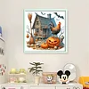 Pumpkin Rooster Cottage-11CT Stamped Cross Stitch 40*40cm/15.75*15.75in tapestrymarket