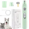 Electric Pet Nail Grinder Painless LED Light 2-Speed (Green)