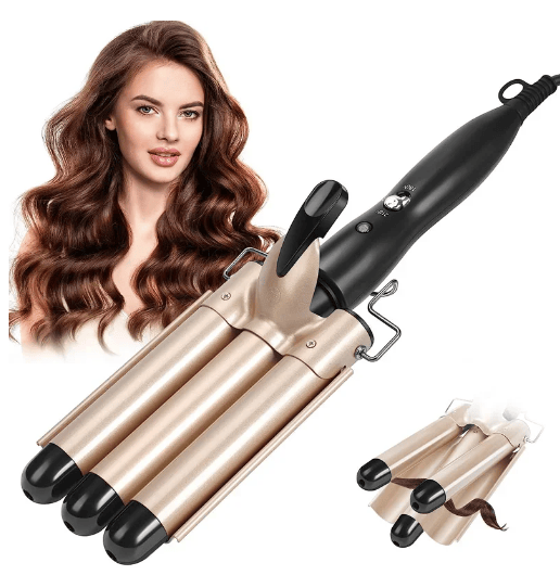 MocuishleTM Triple Barrel Ceramic Hair Curler