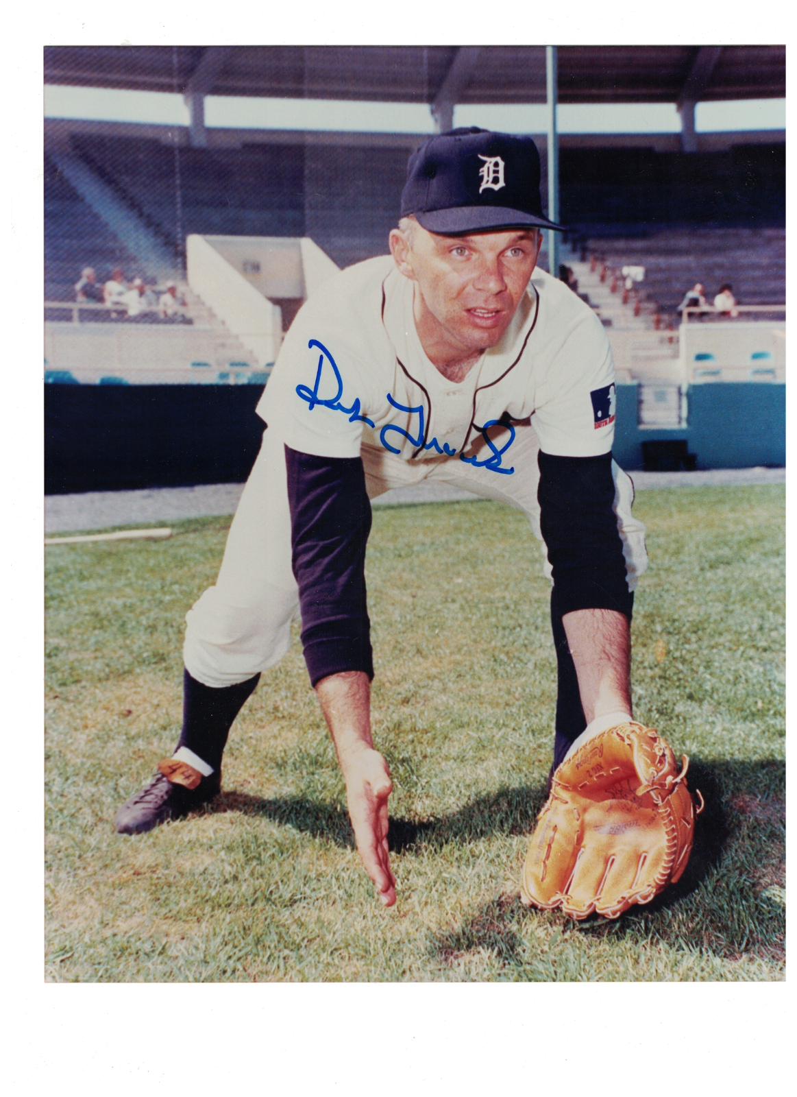 Dick Tracewski Detroit Tigers Signed Baseball Photo Poster painting W/COA RH3