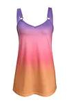 Plus Size Ombre Cami V Neck Casual Tank Top