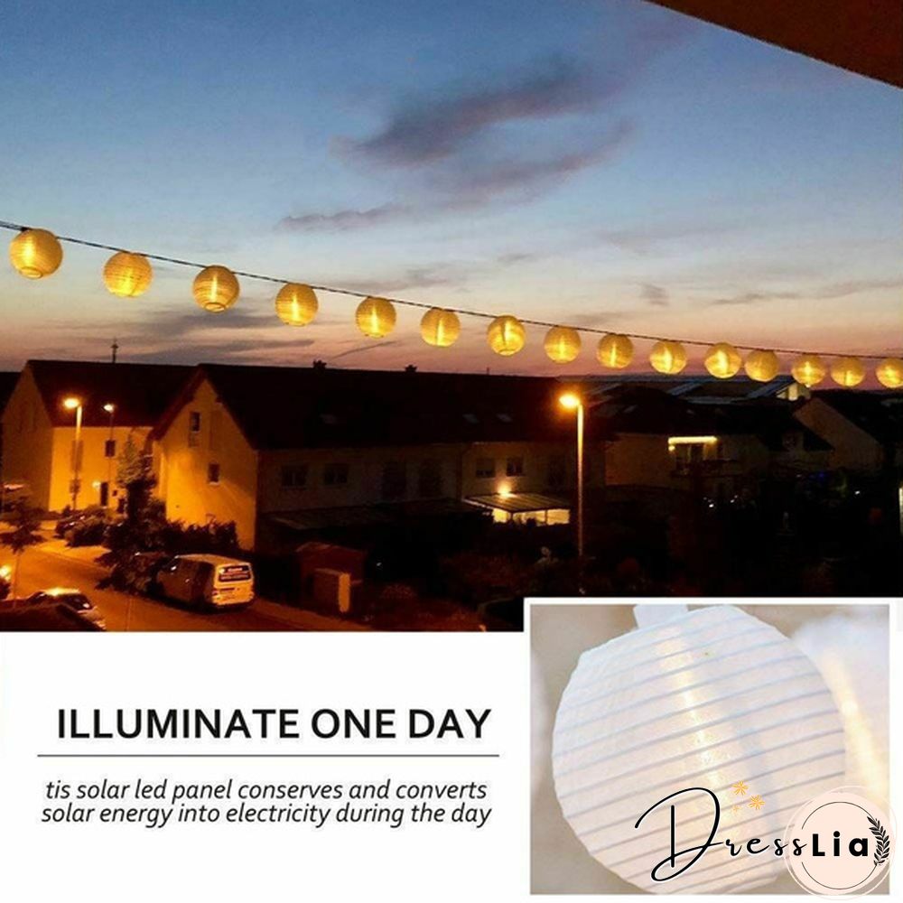 50/60 LED Patio Solar Garland Fairy Light Outdoor Lantern Ball Solar Led String Fairy Light Home, Party & Wedding Decorations
