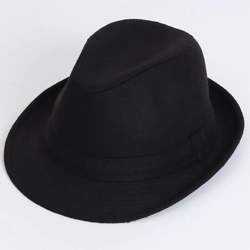 Autumn And Winter Available For Men And Women British Vintage Hat Fashion Gentleman Hat Jazz Hat Trendy Wool Small Top Hat
