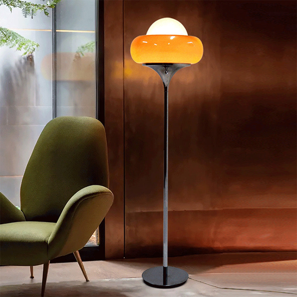 Retro Bauhaus Egg Shaped Living Room Floor Lamp