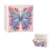 (US Local)Wall Mounted Butterfly DIY Diamond Painting Storage Box for Art Crafts