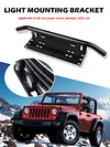 Universal Car Licence Plate Holder SUV Fog Lamp Mounting Frame Bracket