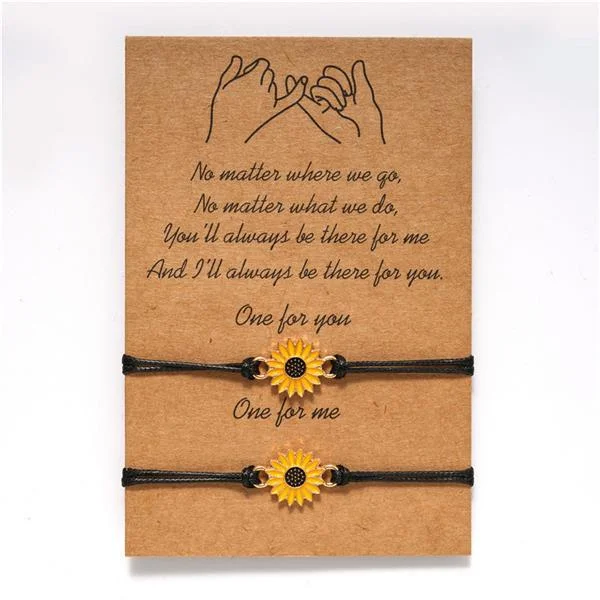 For Friends - Friendship Sunflower Bracelet