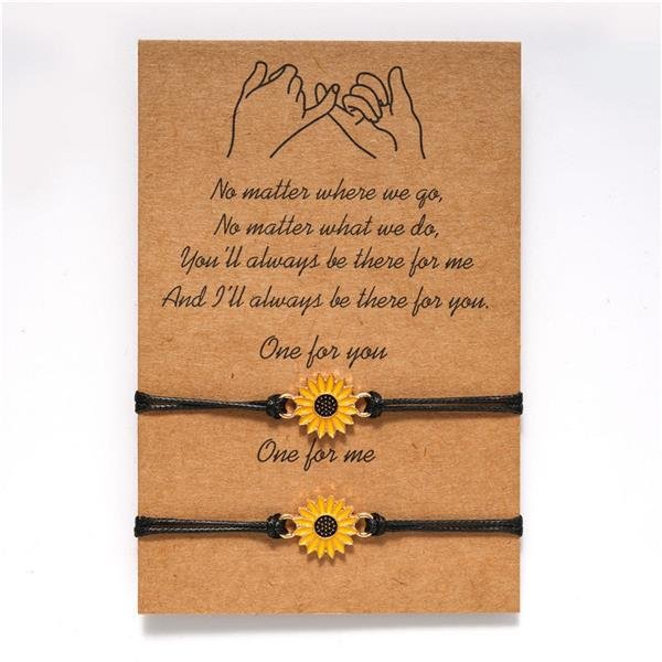 For Friends - Friendship Sunflower Bracelet