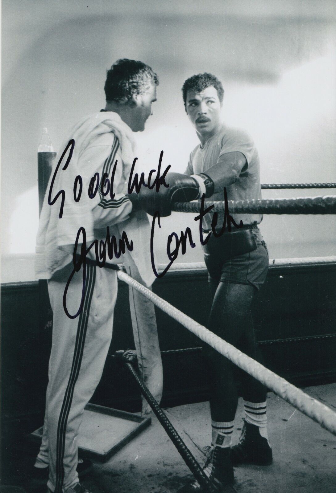 John Conteh Hand Signed 12x8 Photo Poster painting - Boxing Autograph.