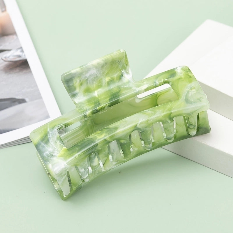 Women’s Minimalist Color Block Arylic Hollow Out Hair Claws