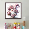 (US Only)Gnome Printed Cross Stitch Kit 40x40cm DIY 11CT Thread Art Needlework Home Decor