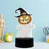 DIY Diamond Painting 7 Color Night Light Lamp Home Decoration Ornament Gift Kit(Halloween Ghost)
