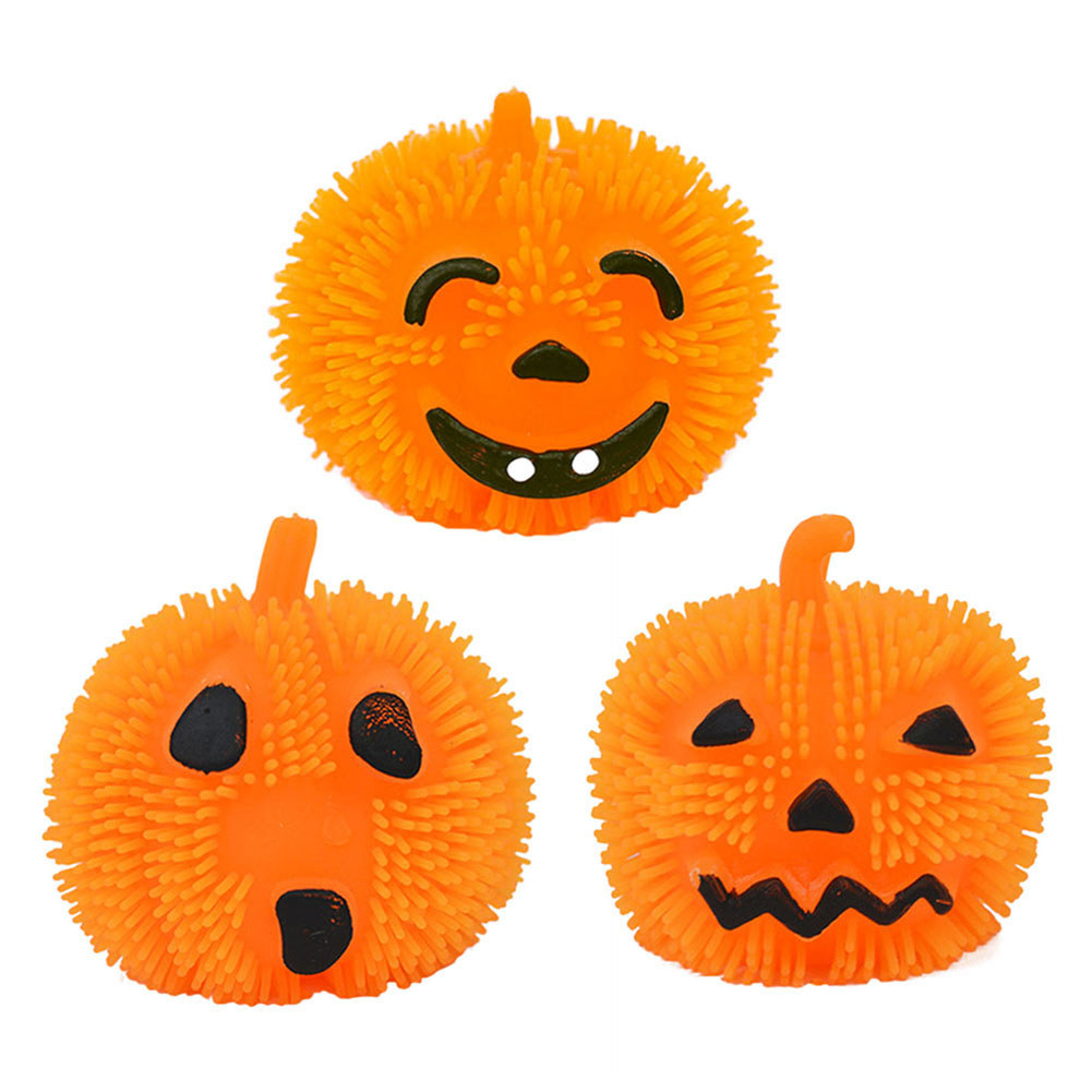 

Orange Pumpkin Lantern Expression Balls Unzip Fur Ball Halloween Ghost, Surprised, 501 Original