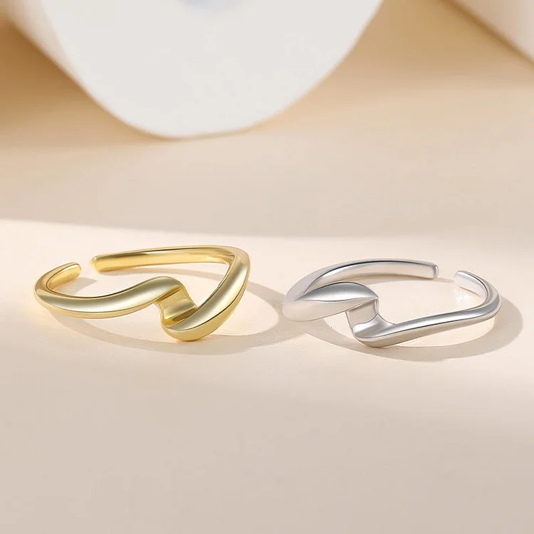 Tinyname® Women 925 Silver Irregular Ring