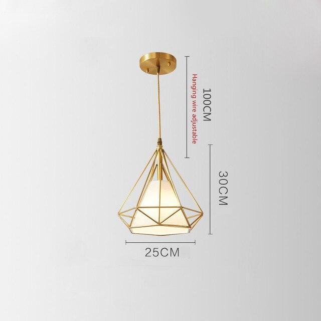 Retro loft industrial LED Pendant Lights Copper Hanging Lights For Kitchen Living Room Bedroom Aisle Restaurant Lampara Nordica