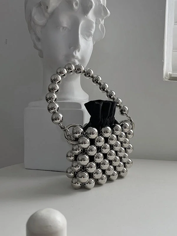 Stylish Beads Handmade Dual-use Bag