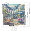 Sc&egrave;ne de rue-perceuse ronde peinture diamant-50*50cm