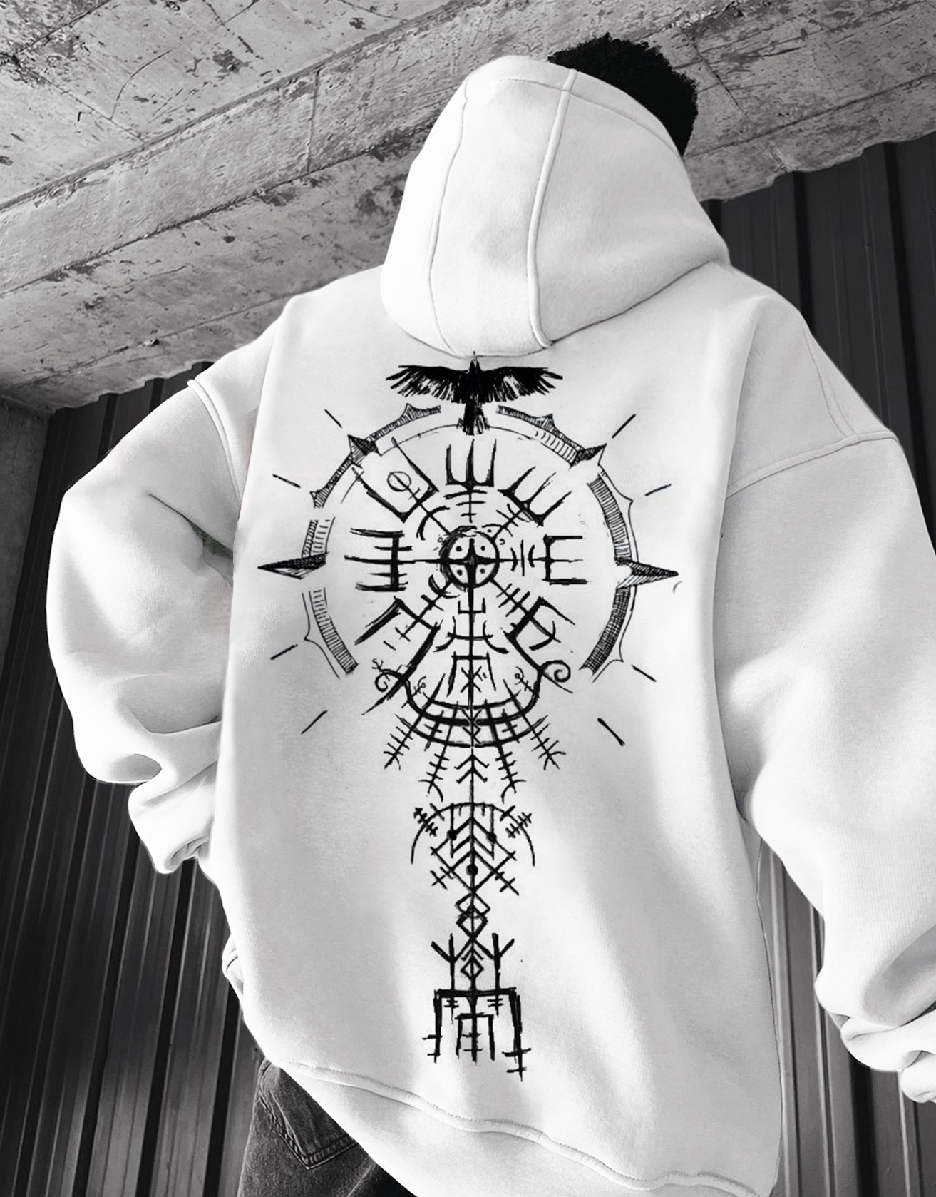 Viking Symbol Totem Art Pattern Sweatshirt Lixishop 