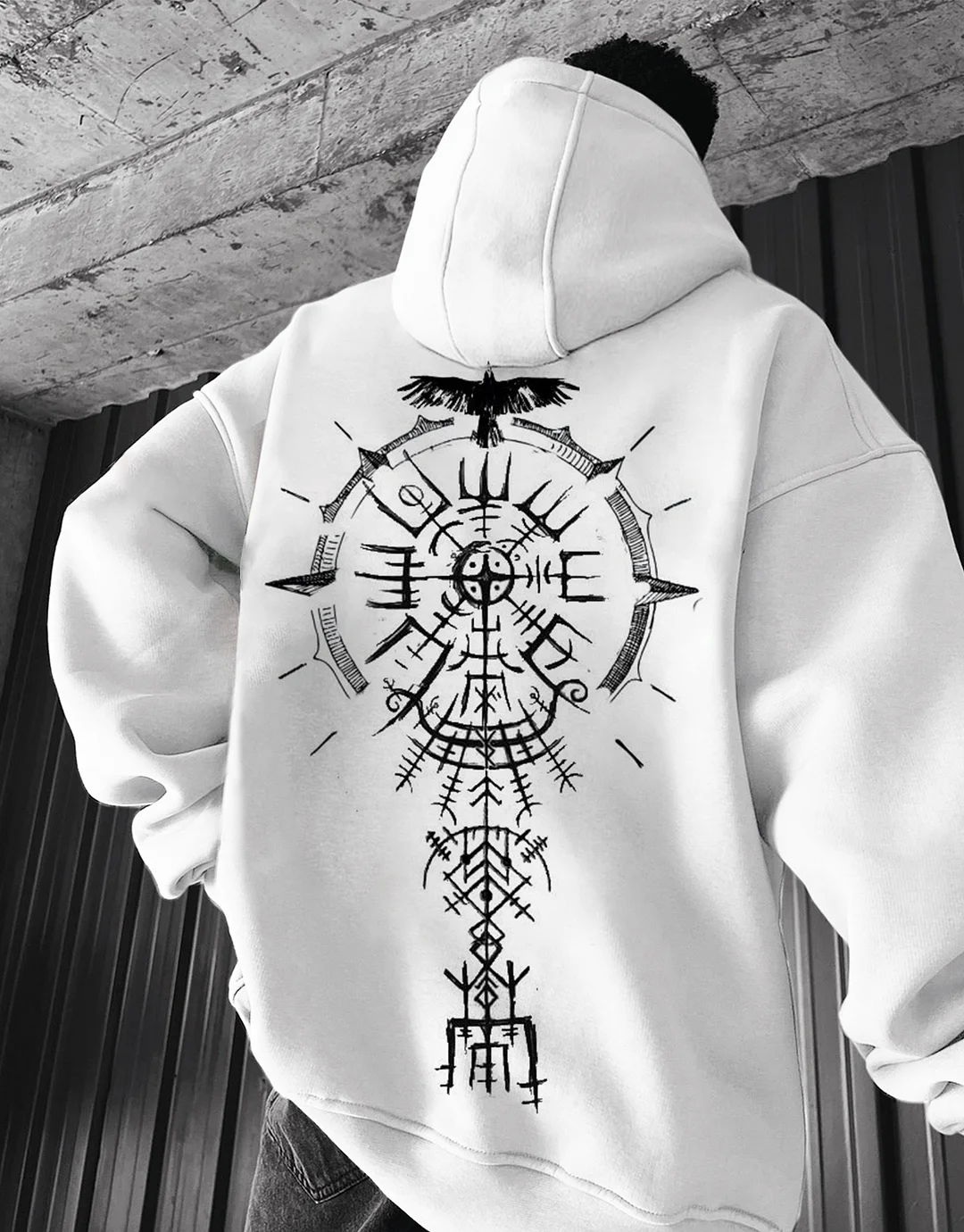 Viking Symbol Totem Art Pattern Sweatshirt / DarkAcademias /Darkacademias