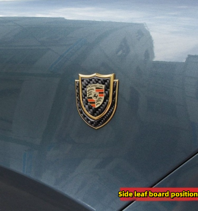 Car Body Side Window Decoration Carbon Fiber Metal Car Sticker