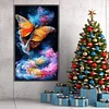 >SALE<5D DIY Full Round Drill Partial AB Diamond Painting Misty Butterfly Decor45x75cm