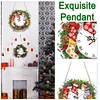 2D Flat DIY Fall Socks Acrylic Diamond Painting Clock Pendant Home Decoration