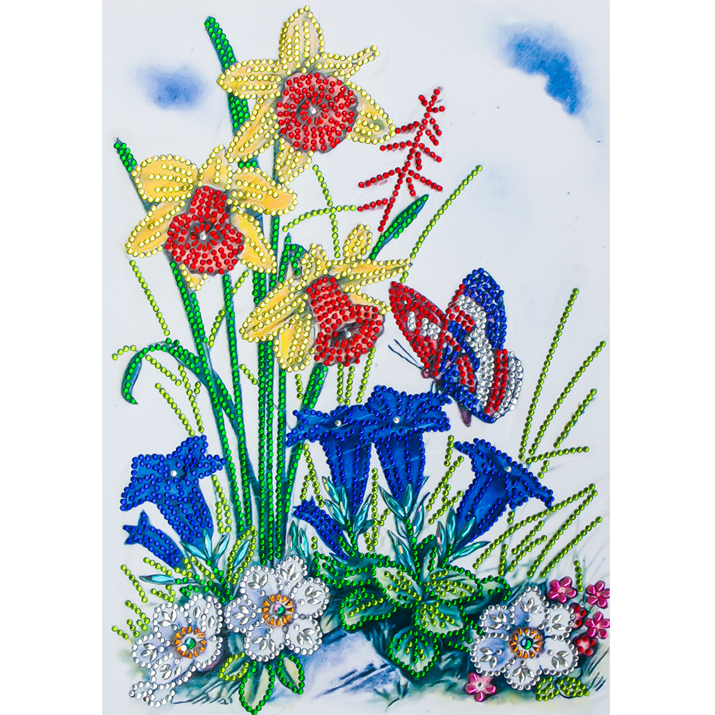 

30*40CM - Special Shaped Diamond Painting - Butterfly, 501 Original