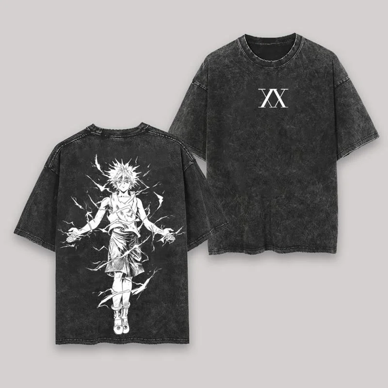 Killua Zoldyck Hunter x Hunter Oversize Washed T-Shirt