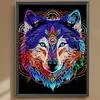 Mandala Wolf - Special Shaped Diamond Painting - 30*40CM