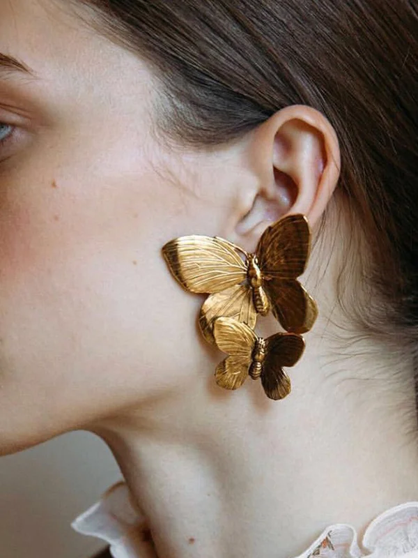 Butterfly Shape Normcore Drop Earrings