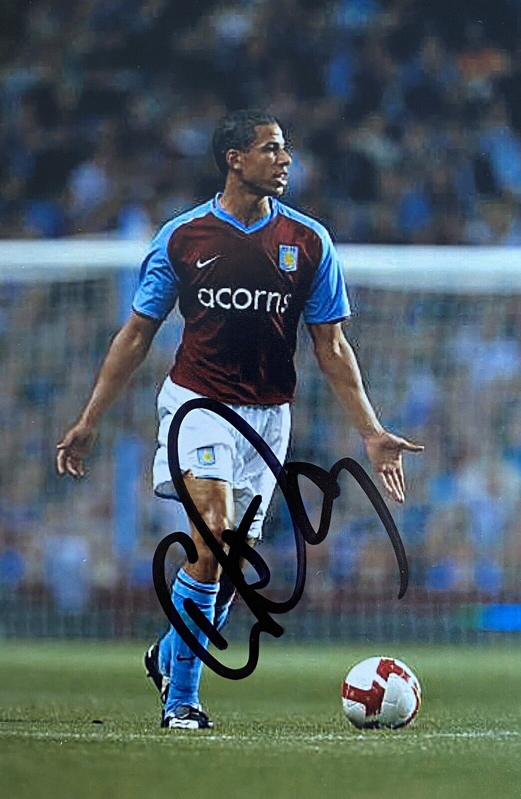 Curtis Davies Genuine Hand Signed Aston Villa 6X4 Photo Poster painting 2