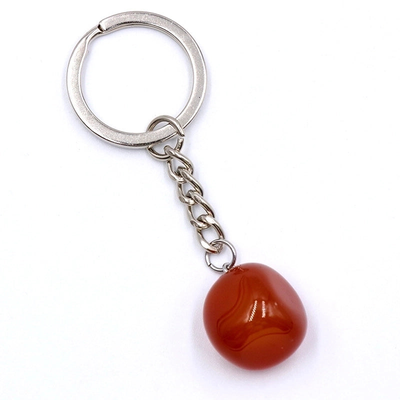 Fashion Irregular Natural Stone Keychain 1 Piece