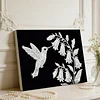 DIY Pearl Painting Bird for Home Wall Decor with Frame(20x30cm) Decor