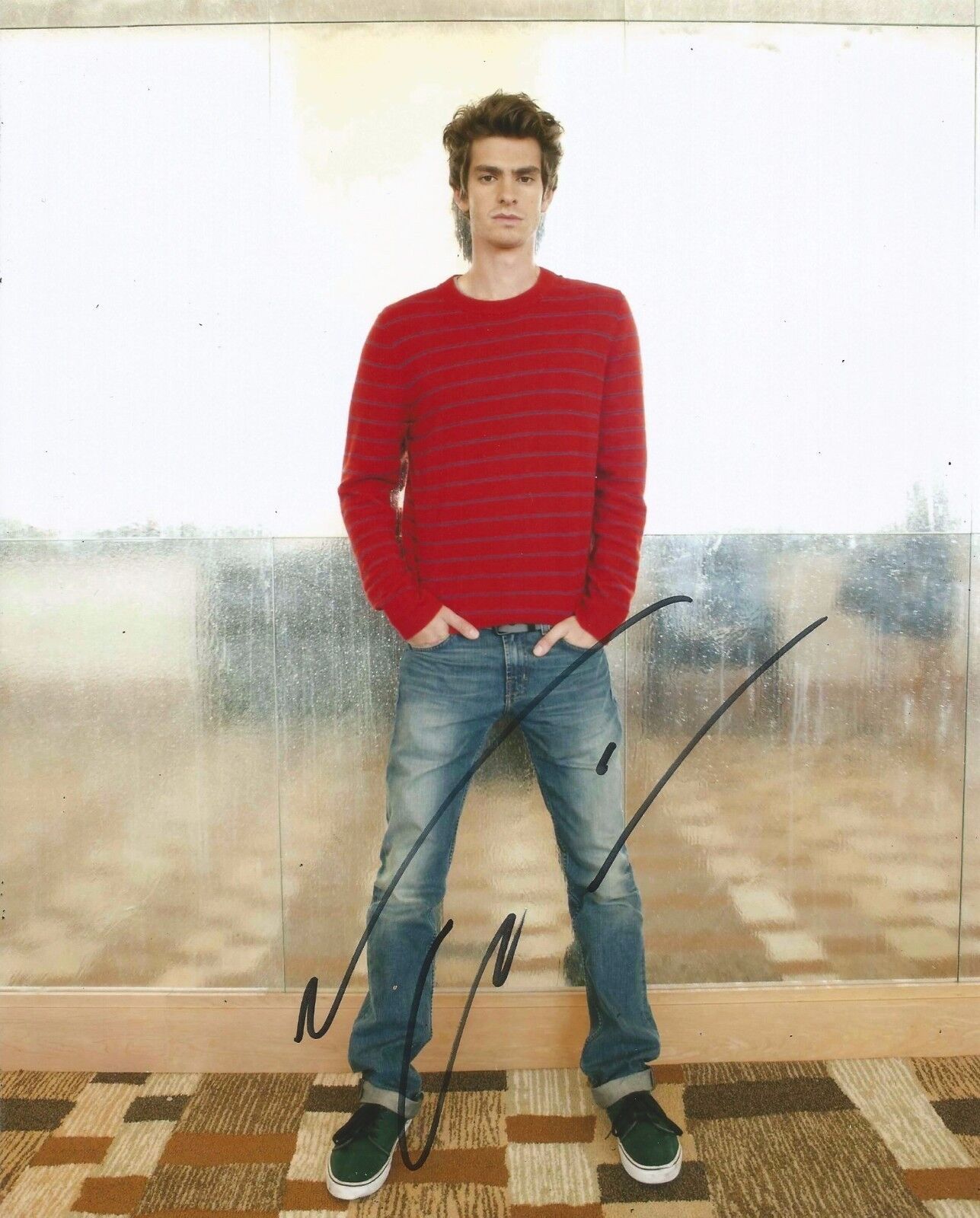 Andrew Garfield Signed The Amazing Spider-Man 10x8 Photo Poster painting AFTAL