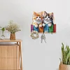 (US Only)Cat Theme DIY Diamond Painting Art Hooks Home Decor Craft Kit for Wall Decor
