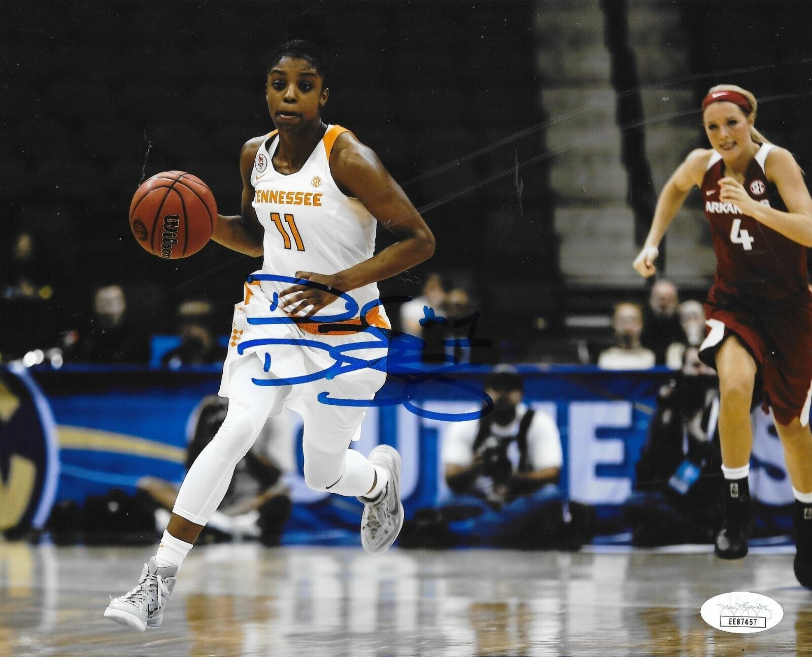 Diamond DeShields Chi Sky signed Tennessee Lady Volunteers 8x10 Photo Poster painting Vols 2 JSA