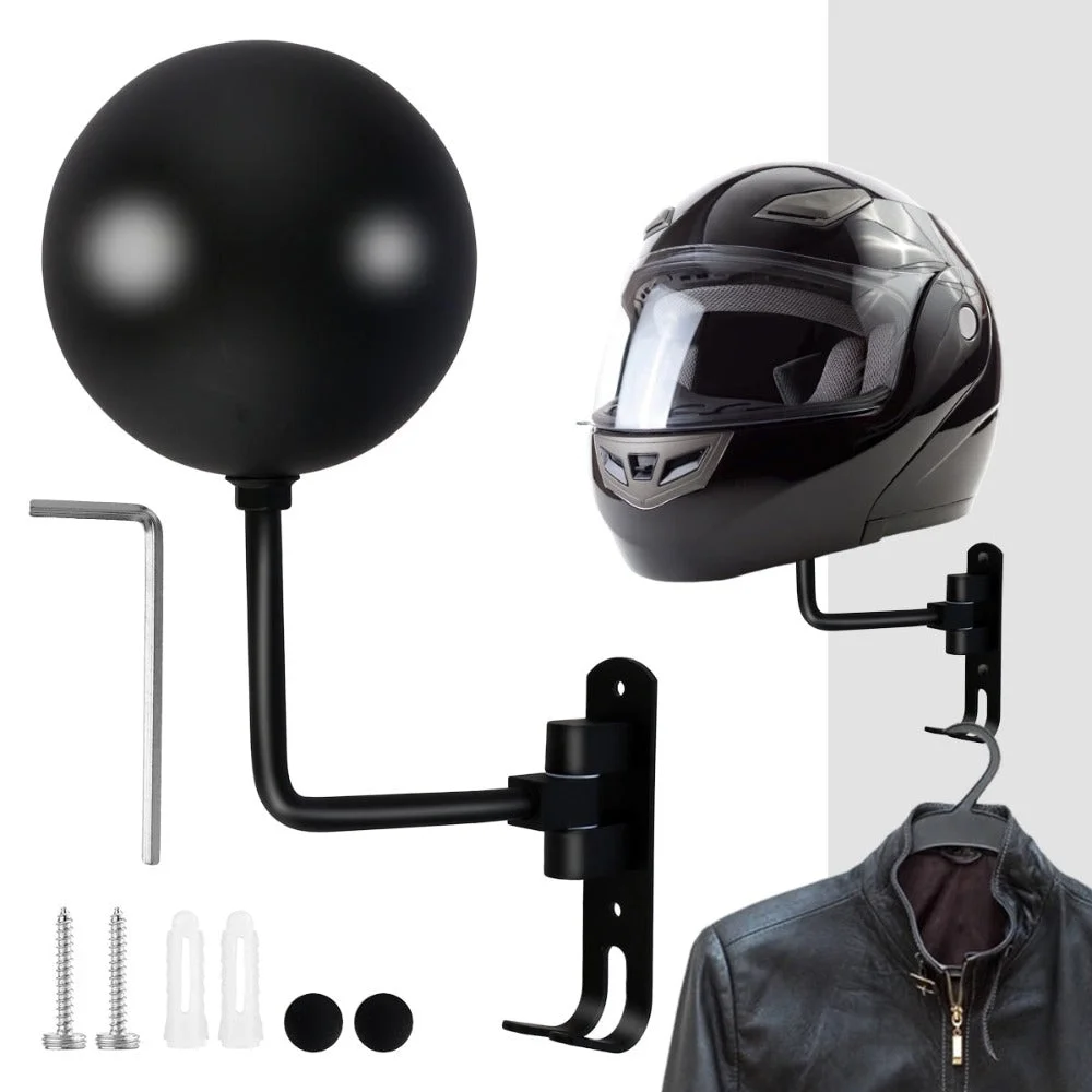 Wall best sale helmet rack