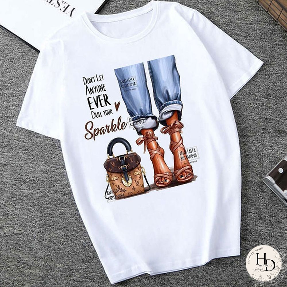 Orange Fashion Casual Daily O Neck Short Sleeve Regular Sleeve Regular Letter Character Tops