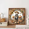 Pumpkin Sunflower Scarecrow-Full Round Diamond Painting 40*40CM
