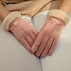 Gioiacombo&trade; Guanti caldi in velluto da donna scamosciati