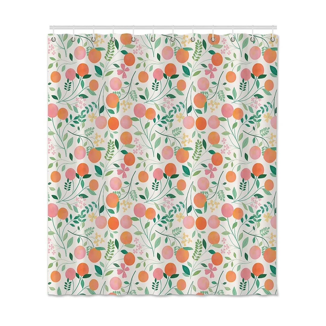 Shower Curtain Printed Lemons For Bathroom Waterproof Shower Curtain Set Home Decor Polyester Bath Shower Curtain With Hooks