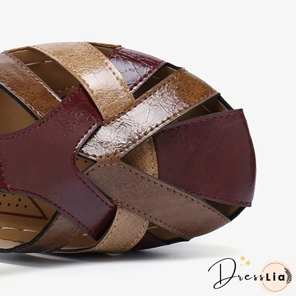 New Fashion Women Sandals Waterproof Slip On Round Female Flat Sandals Women Slippers Casual Comfortable Summer Ladies Shoes