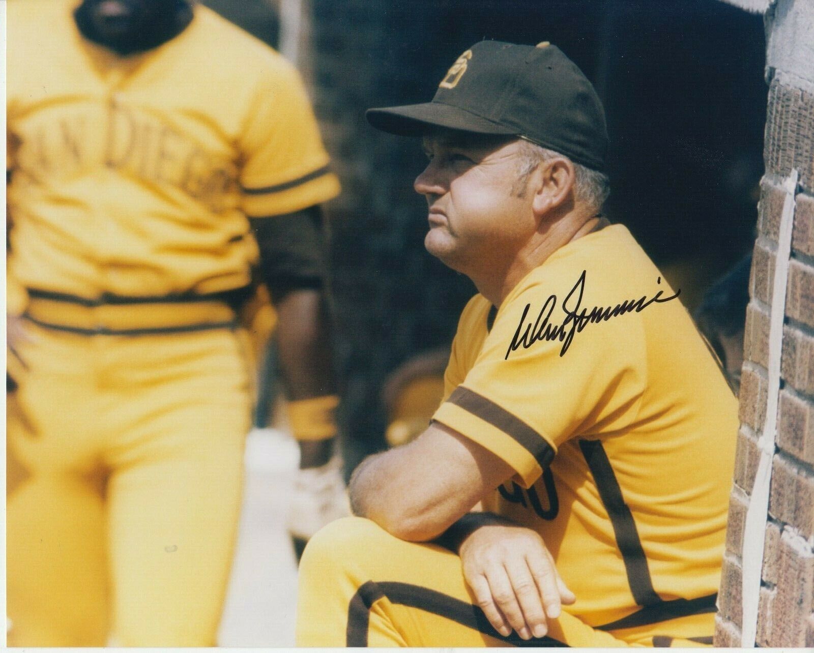 Don Zimmer #1 8x10 Signed Photo Poster painting w/ COA San Diego Padres