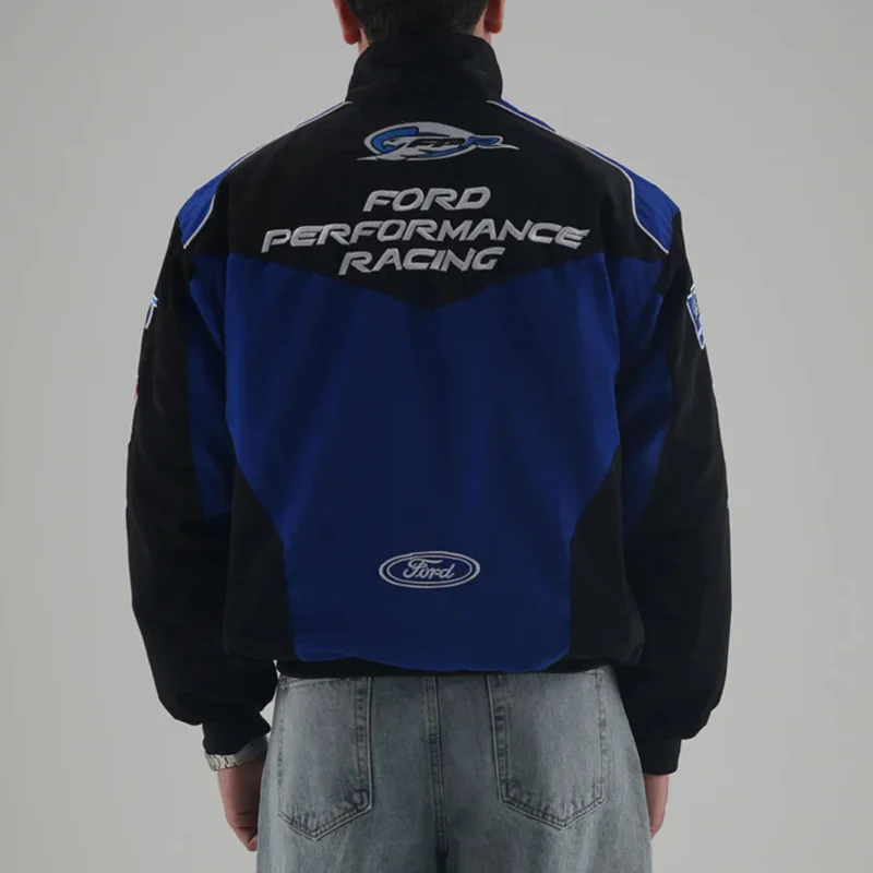 Unisex Racing Style Street Fashion Loose Racing Casual Print Jacket