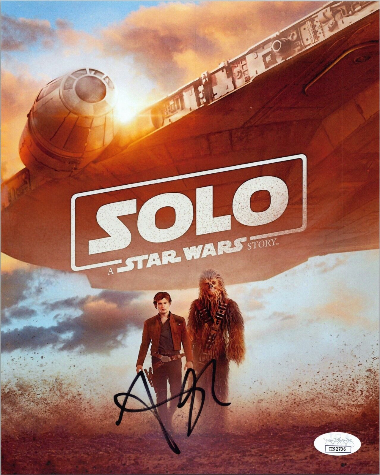 ALDEN EHRENREICH Authentic Hand-Signed STAR WARS HAN SOLO